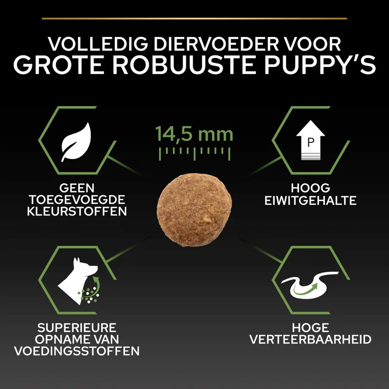 Pro Plan Puppy Large Breed Robuust Kip / Rijst - Afbeelding 5