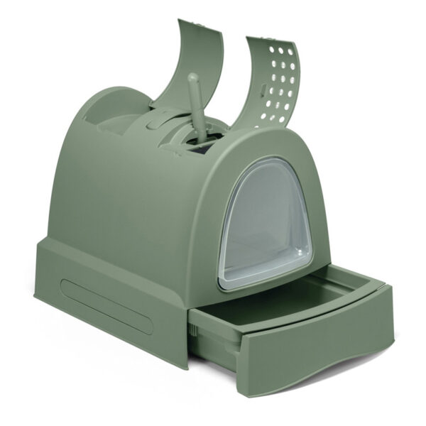 Imac Kattenbak Zuma 2Nd Life Met Schuiflade Groen