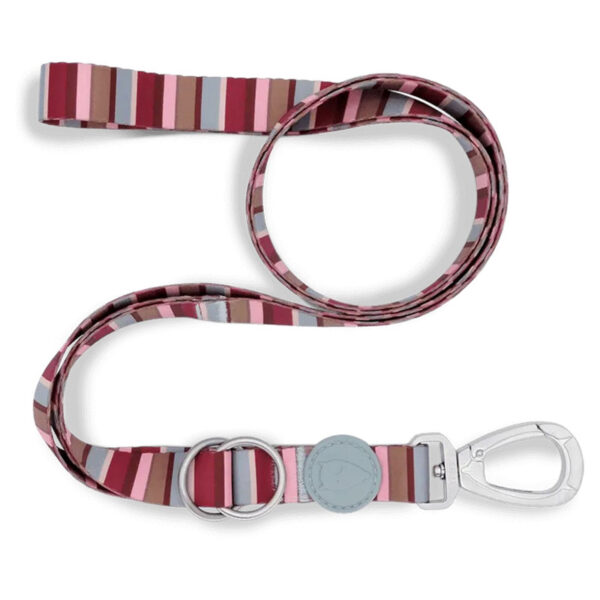 Morso Hondenriem Verstelbaar Gerecycled Skyline Rood / Roze