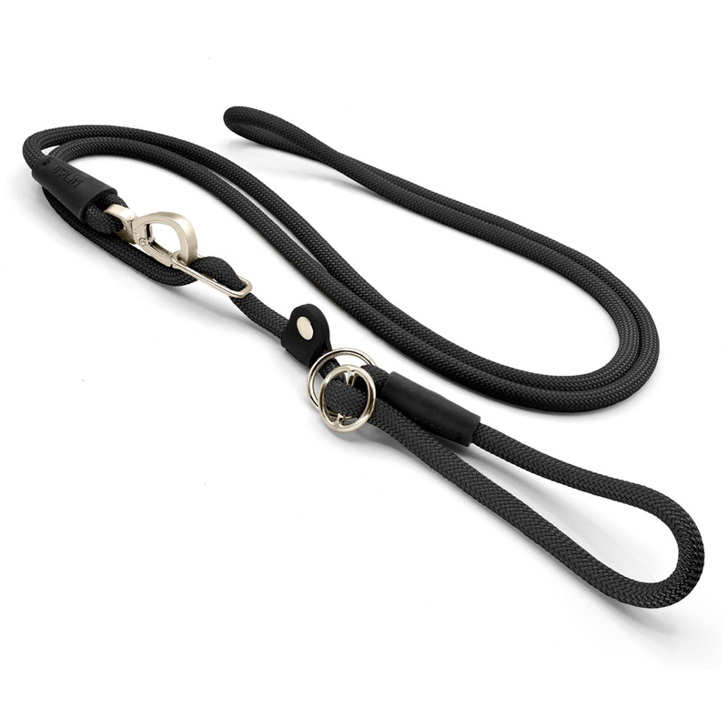 Morso Hondenriem Retrieverlijn Hands Free Soft Rope Gerecycled Zwart