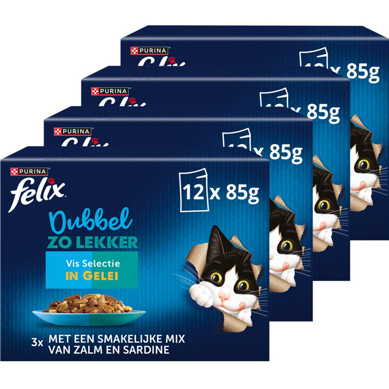 Felix Dubbel Zo Lekker Vis Selectie In Gelei