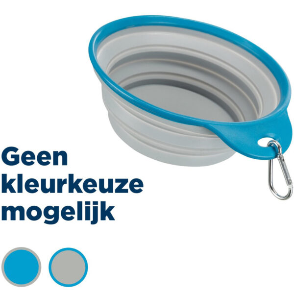 Trixie Voerbak / Drinkbak Reis Stevige Rand Siliconen Assorti