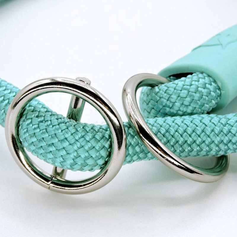 Morso Half Slip Halsband Hond Regular Rope Gerecycled Aquamarine Blauw - Afbeelding 2