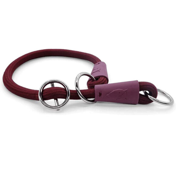 Morso Half Slip Halsband Hond Soft Rope Gerecycled Plum Paars