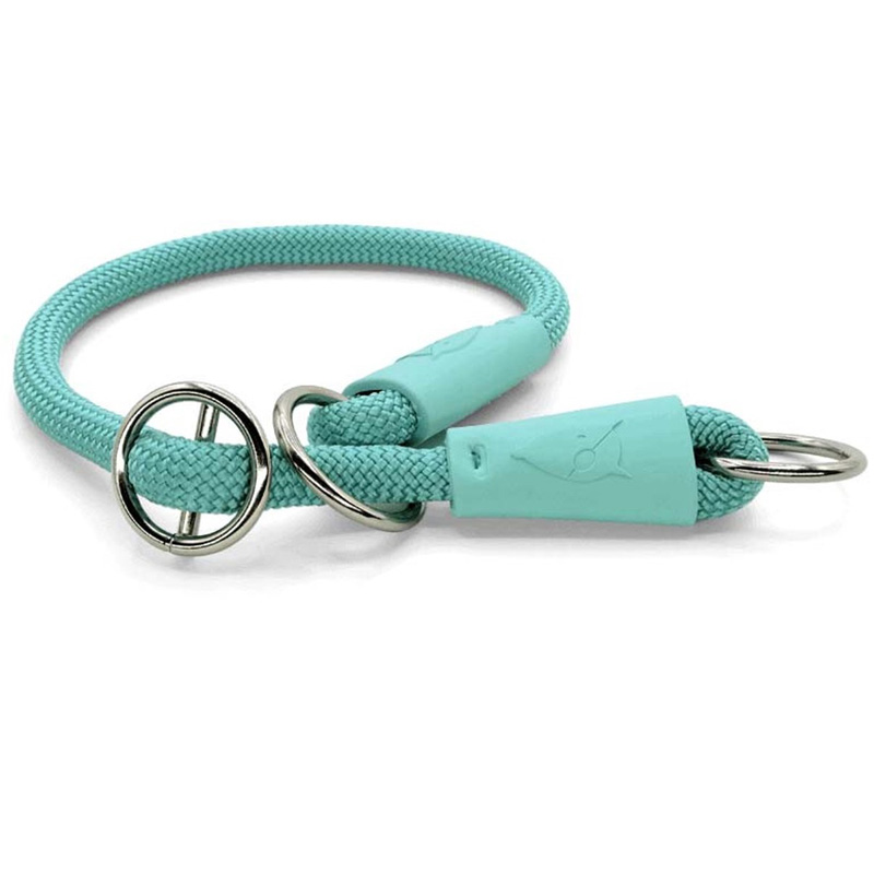 Morso Half Slip Halsband Hond Regular Rope Gerecycled Aquamarine Blauw