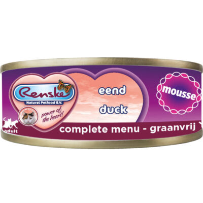 RenskeMousse Eend Graanvrij Kat Vers Bereid