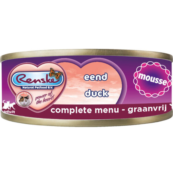 RenskeMousse Eend Graanvrij Kat Vers Bereid