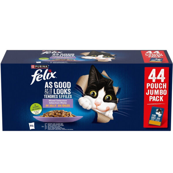 Felix Pouch Elke Dag Feest In Gelei Mix Box Tonijn / Zalm / Rund / Kip