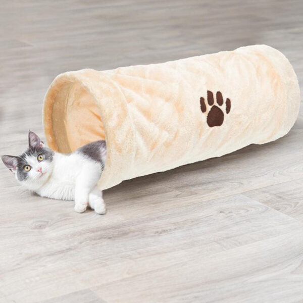 Trixie Kattentunnel Pluche Beige