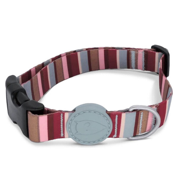 Morso Halsband Hond Gerecycled Skyline Rood / Roze