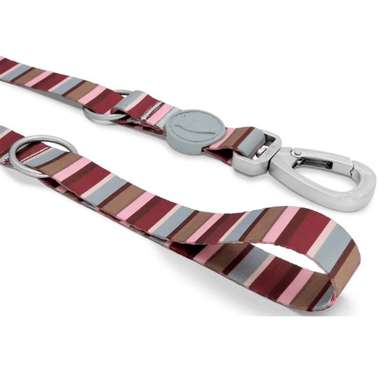 Morso Hondenriem Verstelbaar Gerecycled Skyline Rood / Roze - Afbeelding 6