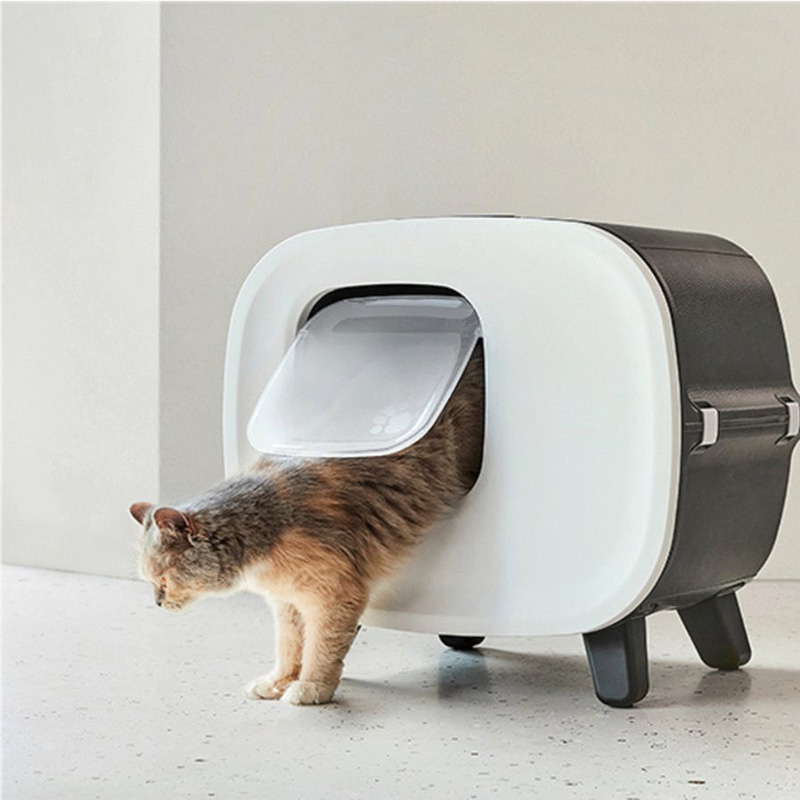 Savic Kattenbak Mira Deluxe Antraciet / Wit - Afbeelding 2