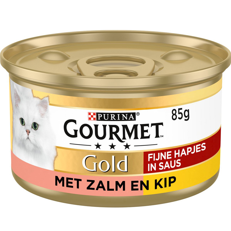 Gourmet Gold Fijne Hapjes Zalm / Kip - Afbeelding 2