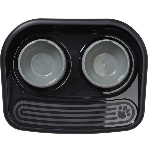 Savic Butler Voerstation Happy Planet Zwart