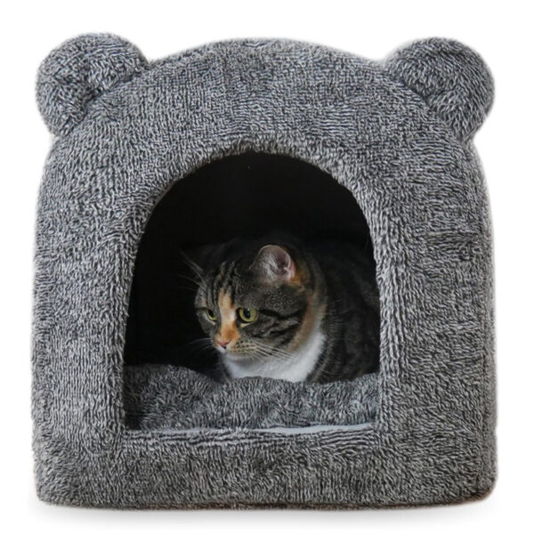 40 Winks Rosewood Kattenmand Iglo Teddy Grijs