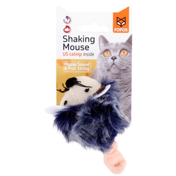 Fofos Shaking Muis Met Geluid Grijs
