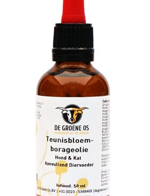 De Groene Os Teunisbloem-Borageolie Hond / Kat