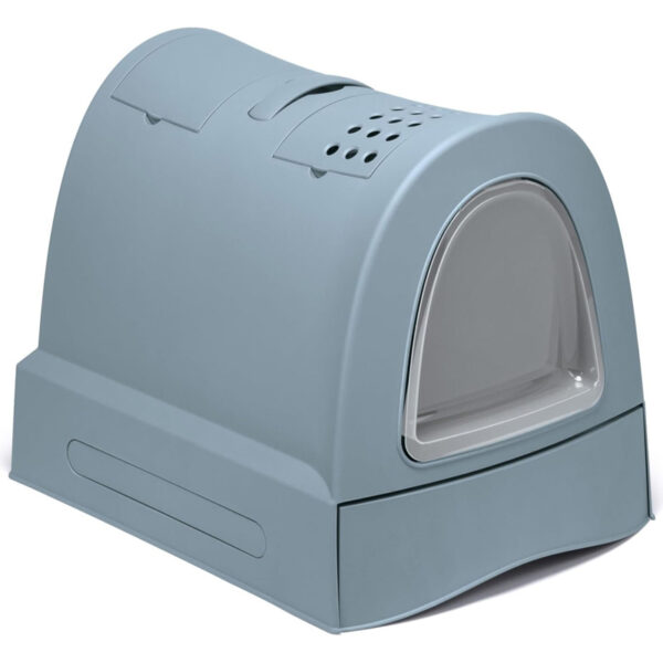 Imac Kattenbak Zuma Met Schuiflade Blauw