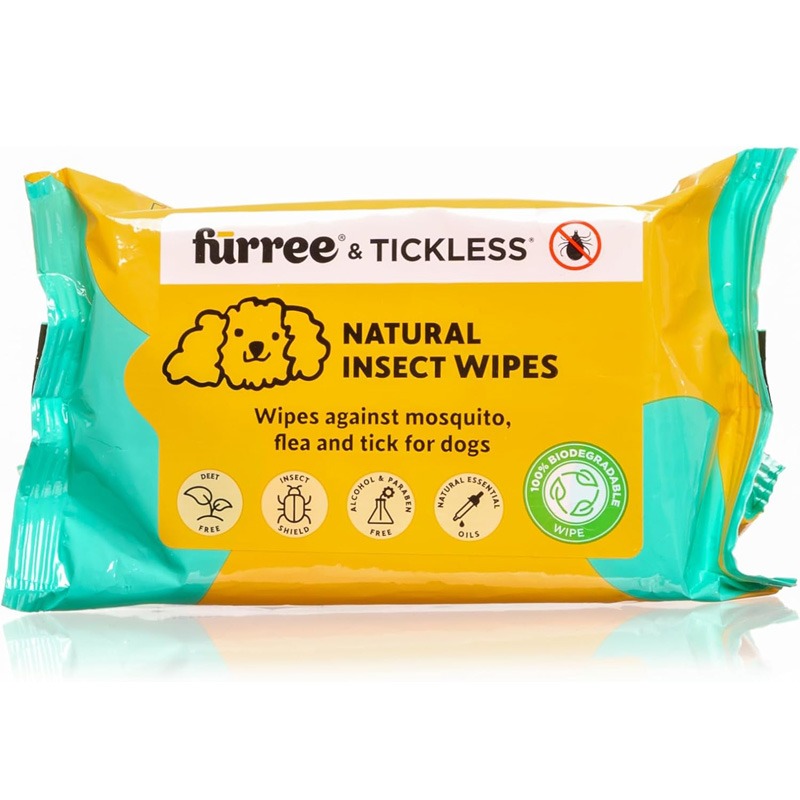 Furree Natural Insect Wipes