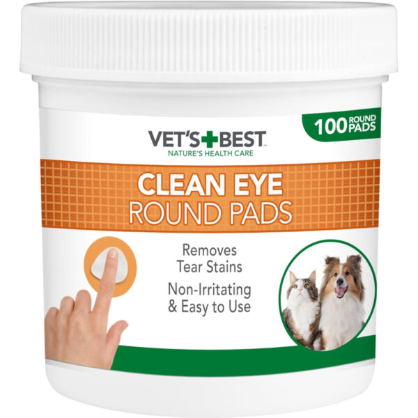 Vets Best Clean Eye Round Pads
