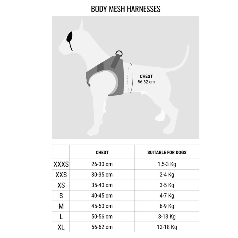 Morso Hondentuig Body Mesh Gerecycled Full Metal Dog Bruin - Afbeelding 2
