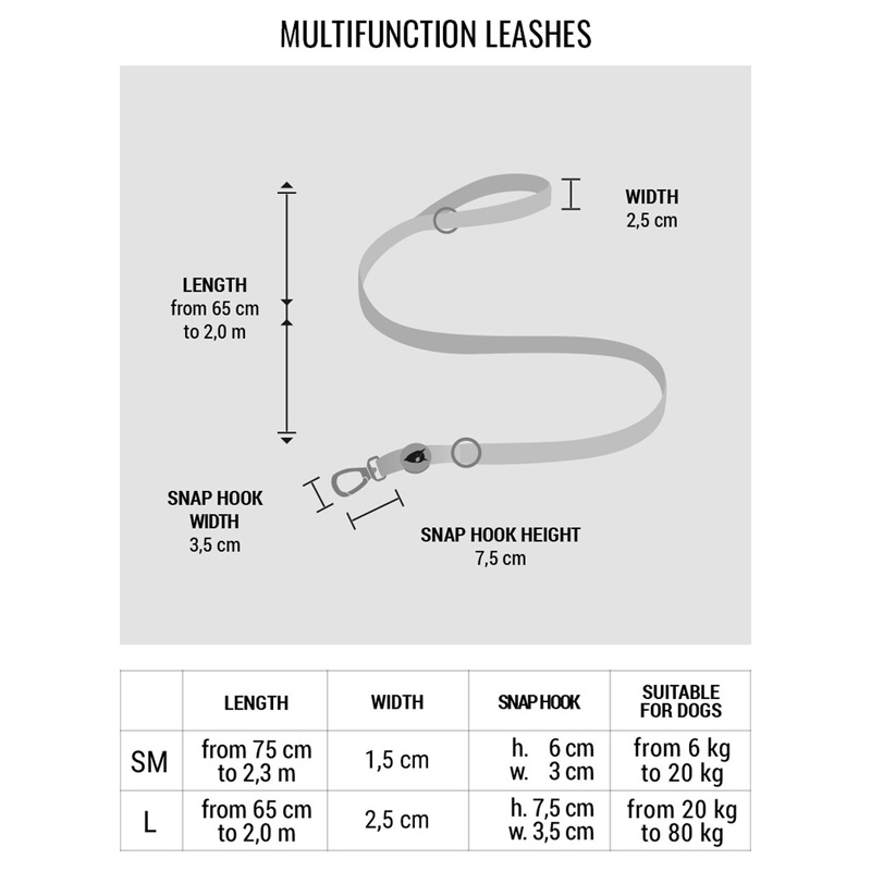 Morso Hondenriem Verstelbaar Gerecycled Full Metal Dog Bruin - Afbeelding 2