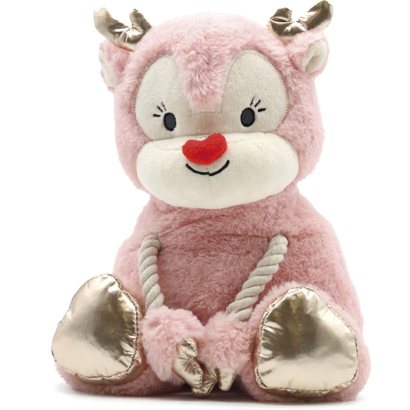 Croci Zoe Pluche Rendier Roze / Goud