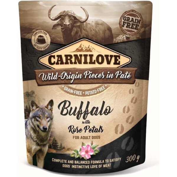 Carnilove Dog Pouch Buffel / Rozenblad
