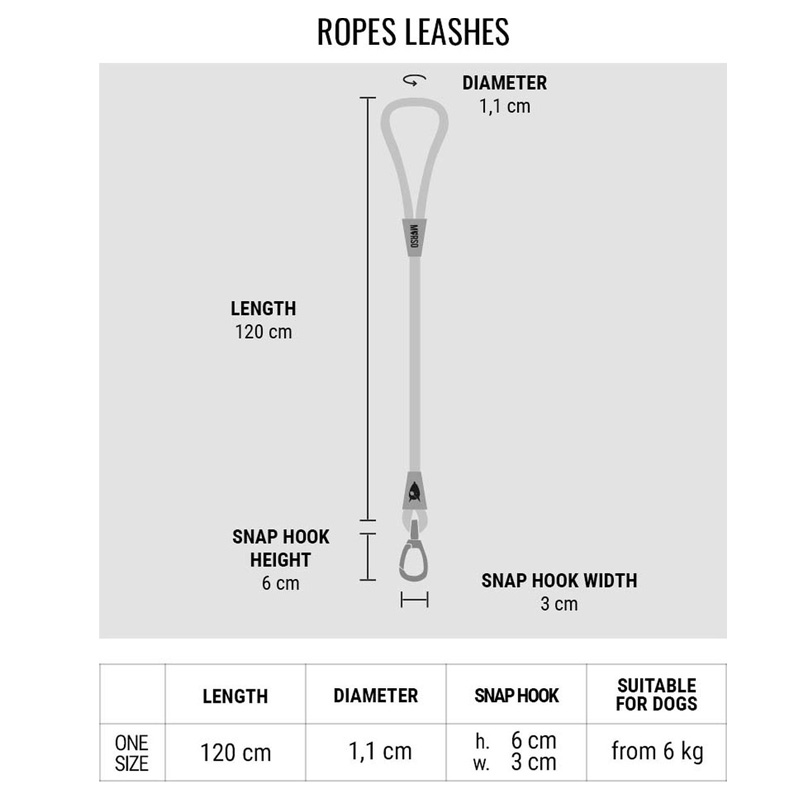 Morso Hondenriem Regular Rope Gerecycled Aquamarine Blauw - Afbeelding 4