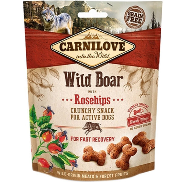 Carnilove Crunchy Snack Everzwijn / Rozenbottel