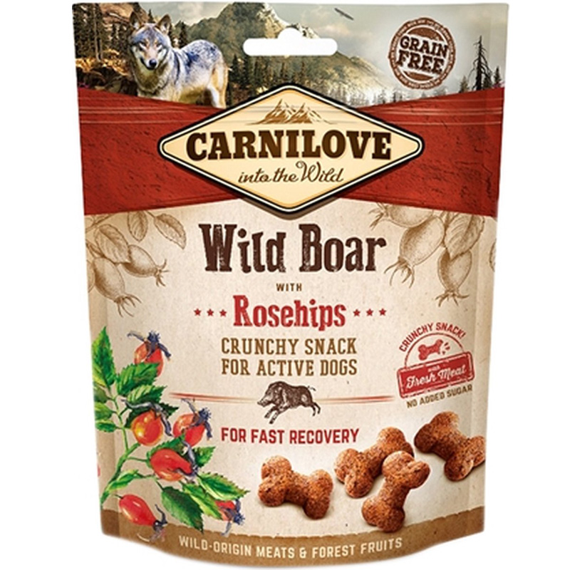 Carnilove Crunchy Snack Everzwijn / Rozenbottel