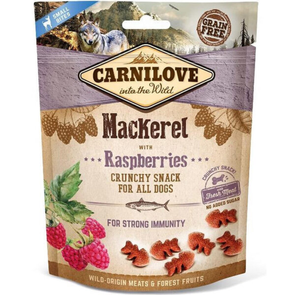 Carnilove Crunchy Snack Makreel / Framboos