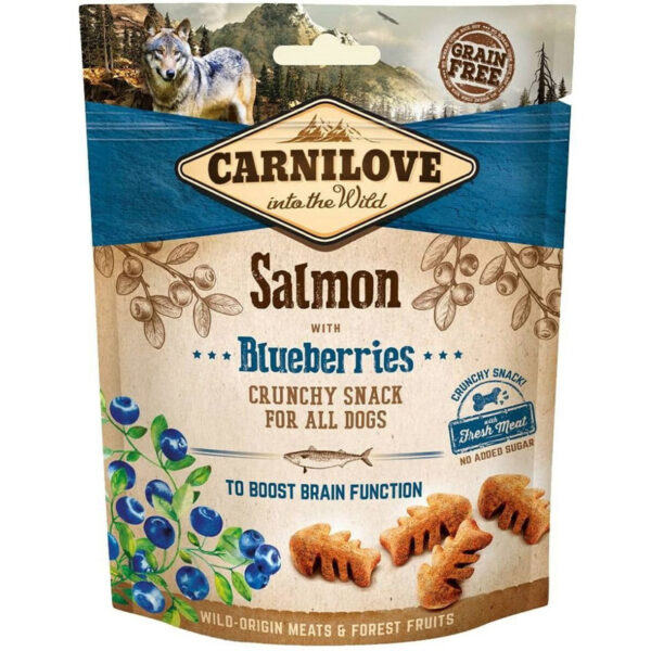 Carnilove Crunchy Snack Zalm / Blauwe Bes