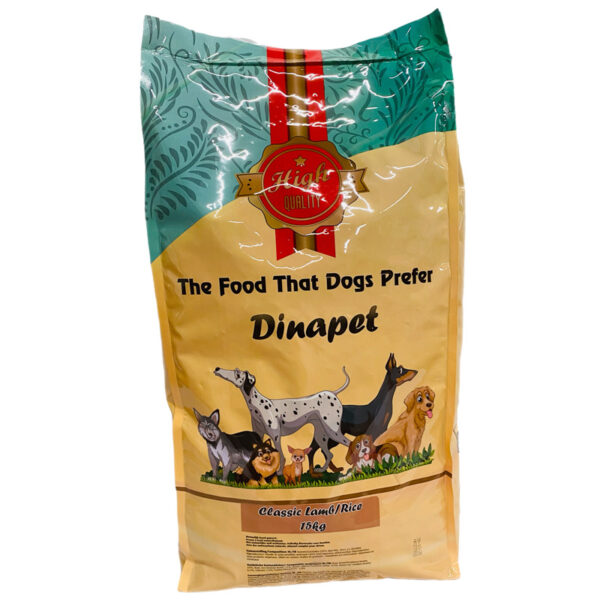 Dinapet persbrok Lam/Rijst 15kg