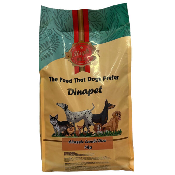 Dinapet persbrok Lam/Rijst 5kg