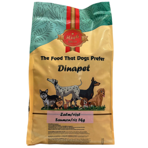 Dinapet persbrok Zalm/Rijst 5kg