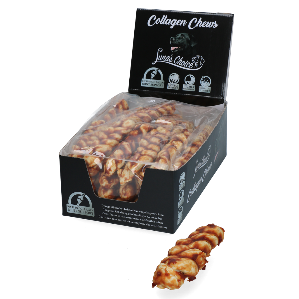 Luna's Choice Collagen Chews Braid Zalm S - Afbeelding 3
