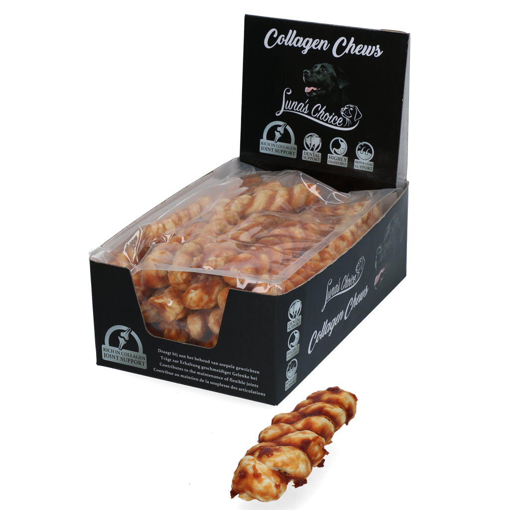 Luna's Choice Collagen Chews Braid Kip S - Afbeelding 3