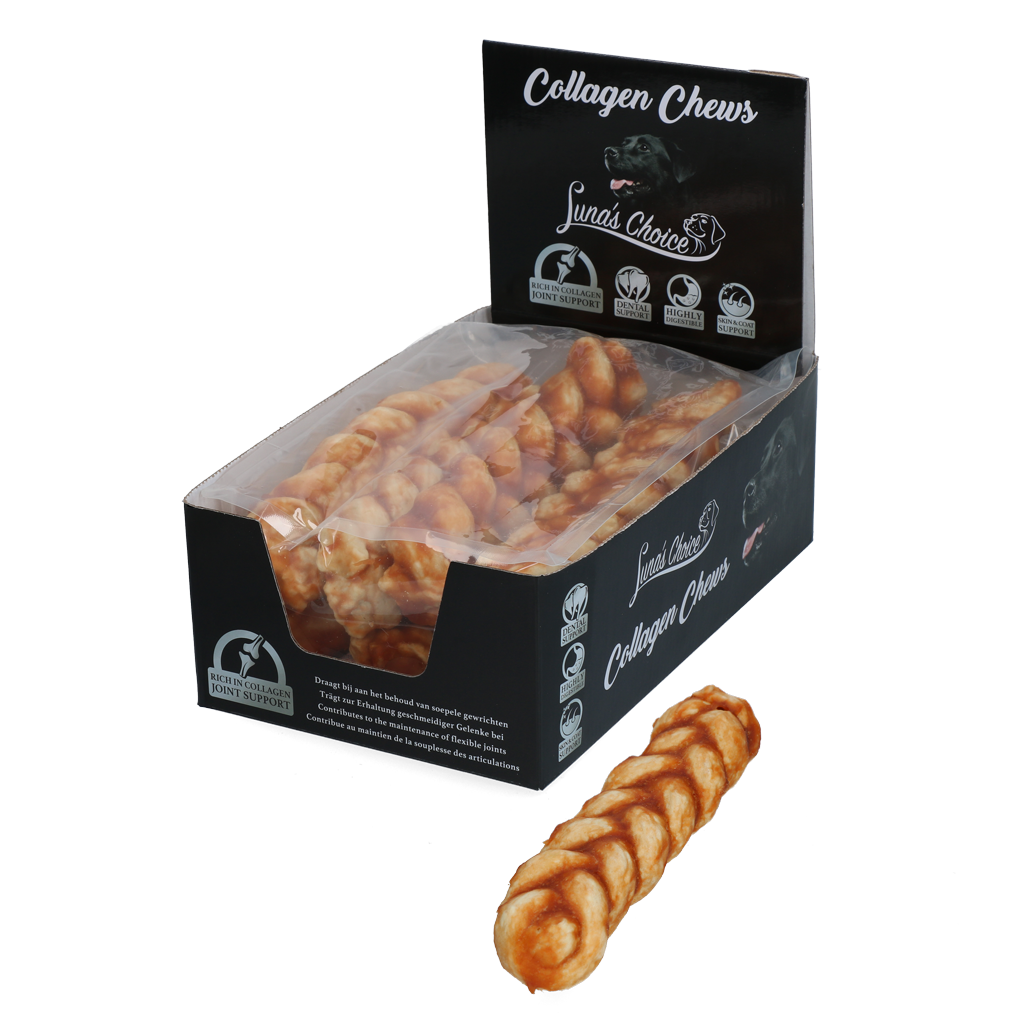 Luna's Choice Collagen Chews Braid Kip L - Afbeelding 3