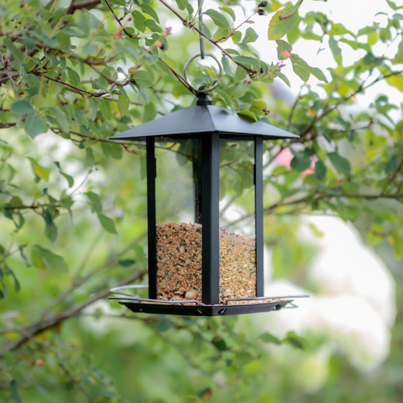 Trixie Voerdispenser Lantaarn Metaal Zwart - Afbeelding 3