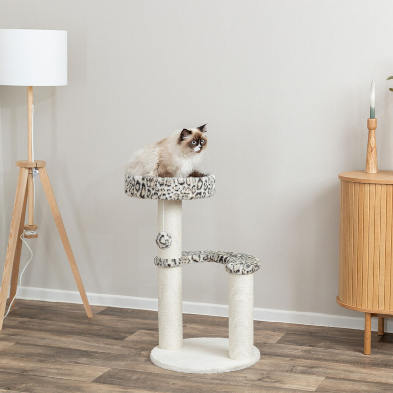 Trixie Krabpaal Leo Panterprint Rond Creme - Afbeelding 2