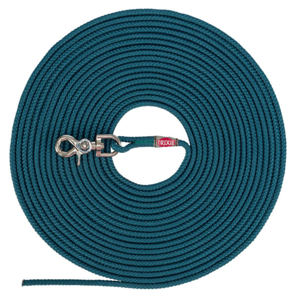 Trixie Hondenriem Sleeplijn Rond Zonder Handlus Petrol Blauw