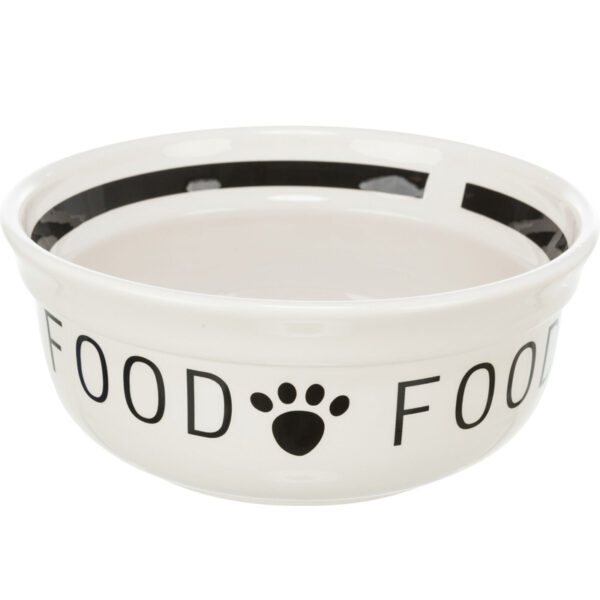 Trixie Voerbak Hond Food Keramiek Wit / Zwart