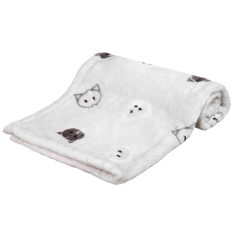 Trixie Deken Mimi Softpluche Lichtgrijs