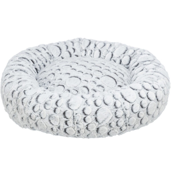 Trixie Kattenmand Mila Rond Pluche Wit / Grijs