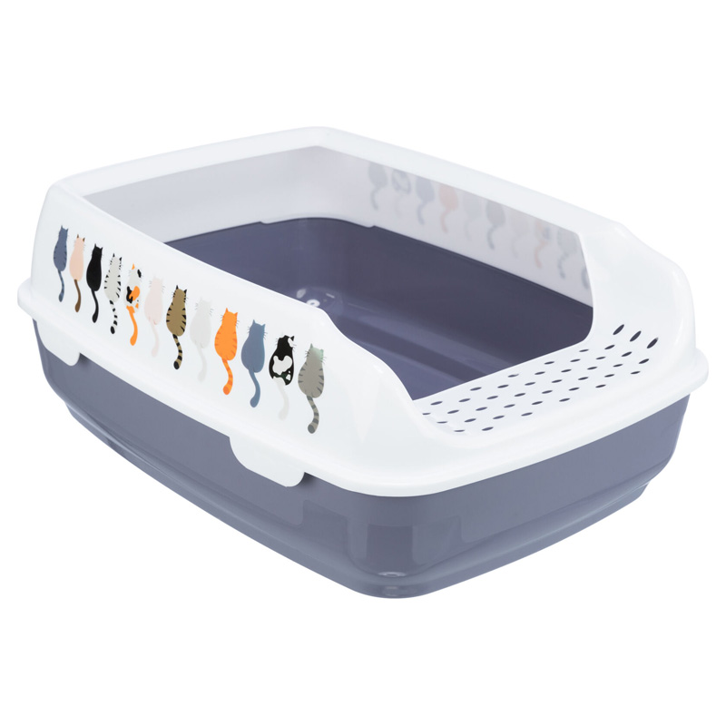 Trixie Kattenbak Delio Paars / Wit