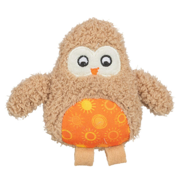 Trixie Uil Pluche Met Kattenkruid / Catnip Bruin