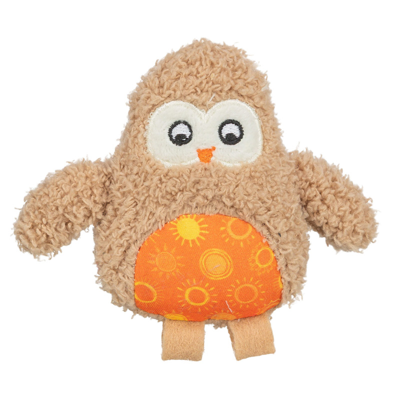 Trixie Uil Pluche Met Kattenkruid / Catnip Bruin