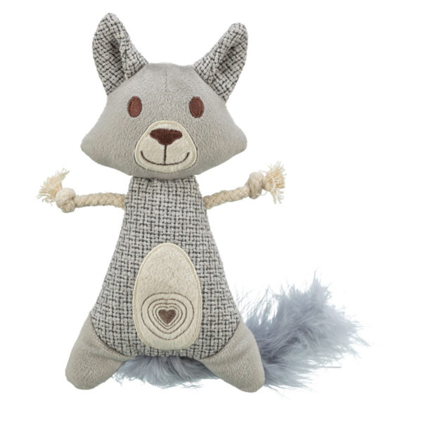 Trixie Wasbeer Xxl Pluche / Stof Met Veer Met Catnip