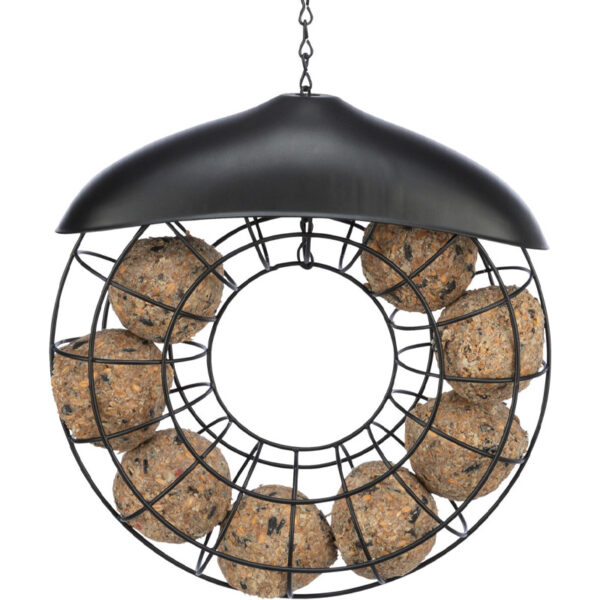 Trixie Mezenbolhouder Rond Met Dak Zwart